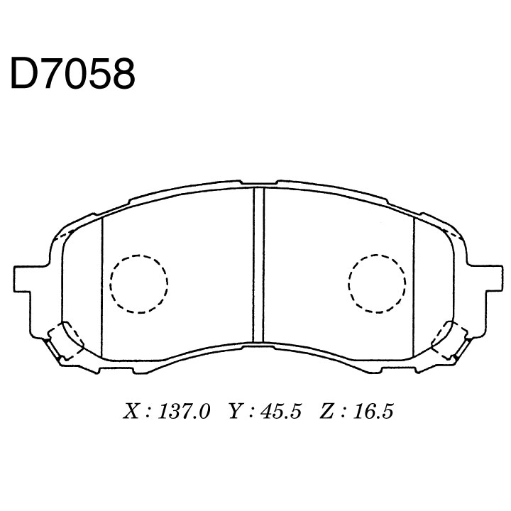 КОЛОДКИ ТОРМОЗНЫЕ ДИСКОВЫЕ KASHIYAMA D7058