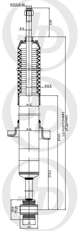 АМОРТИЗАТОР ПОДВЕСКИ JD JAA0281