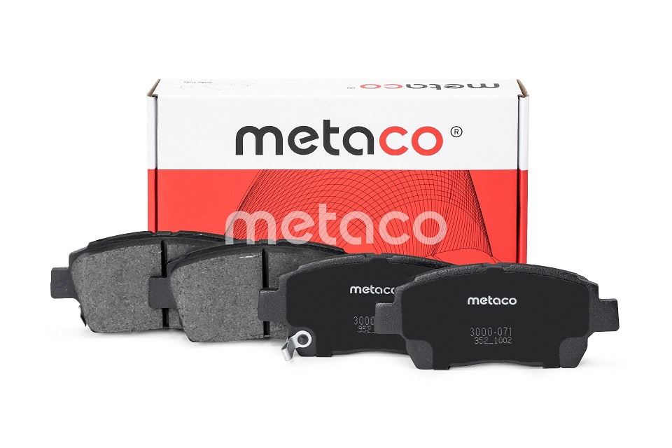 КОЛОДКИ ТОРМОЗНЫЕ ДИСКОВЫЕ METACO 3000071