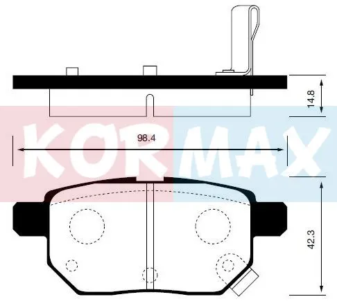 КОЛОДКИ ТОРМОЗНЫЕ ДИСКОВЫЕ KORMAX KBP061