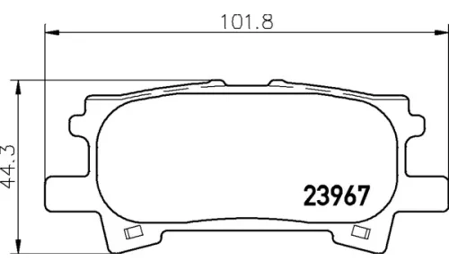 КОЛОДКИ ТОРМОЗНЫЕ ДИСКОВЫЕ NISSHINBO NP1028