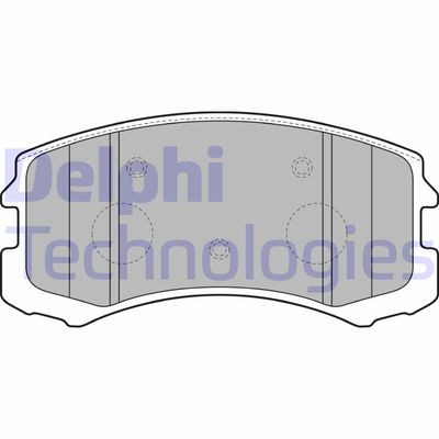 КОЛОДКИ ТОРМОЗНЫЕ ДИСКОВЫЕ DELPHI LP1901