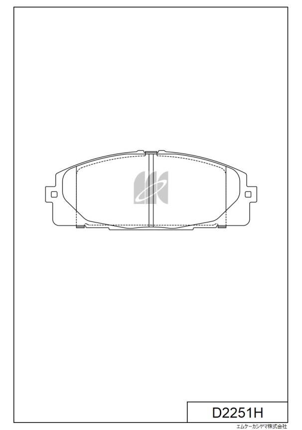 КОЛОДКИ ТОРМОЗНЫЕ ДИСКОВЫЕ KASHIYAMA D2251H