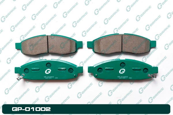 КОЛОДКИ ТОРМОЗНЫЕ ДИСКОВЫЕ G-BRAKE GP01002
