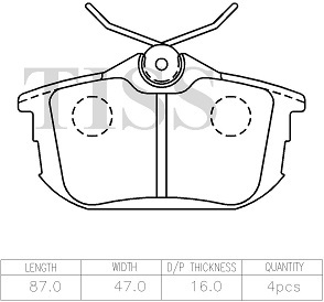КОЛОДКИ ТОРМОЗНЫЕ ДИСКОВЫЕ PARAUT M282385