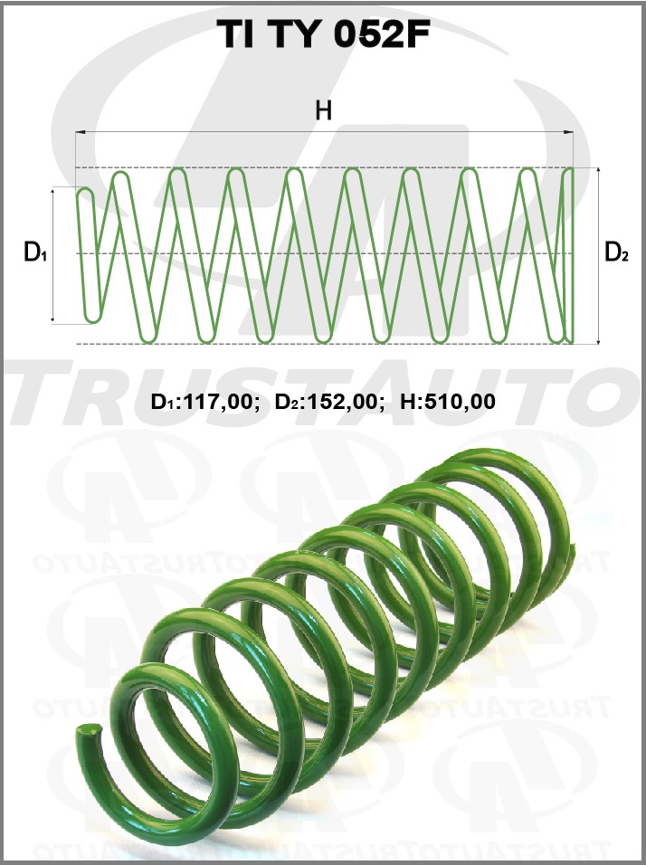 ПРУЖИНА ПОДВЕСКИ TRUSTAUTO TITY052F
