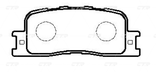 КОЛОДКИ ТОРМОЗНЫЕ ДИСКОВЫЕ CTR GK1057 
