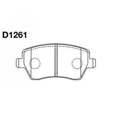 КОЛОДКИ ТОРМОЗНЫЕ ДИСКОВЫЕ KASHIYAMA D1261
