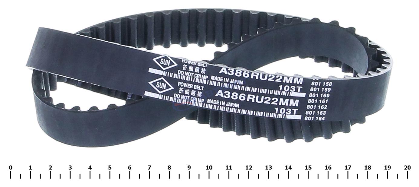 РЕМЕНЬ ГРМ SUN A386RU22MM