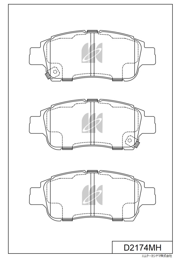 КОЛОДКИ ТОРМОЗНЫЕ ДИСКОВЫЕ KASHIYAMA D2174MH