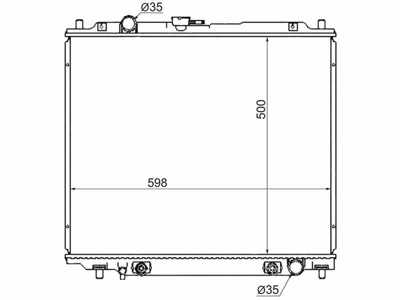 РАДИАТОР СИСТЕМЫ ОХЛАЖДЕНИЯ ДВС SAT MC000628