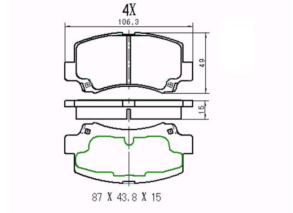 КОЛОДКИ ТОРМОЗНЫЕ ДИСКОВЫЕ JD JBP0184