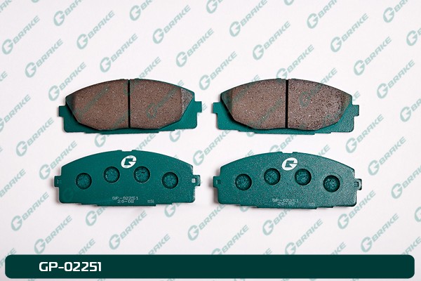 КОЛОДКИ ТОРМОЗНЫЕ ДИСКОВЫЕ G-BRAKE GP02251