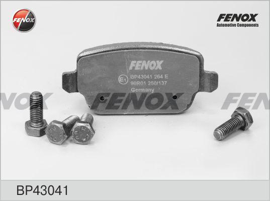 КОЛОДКИ ТОРМОЗНЫЕ ДИСКОВЫЕ FENOX BP43041