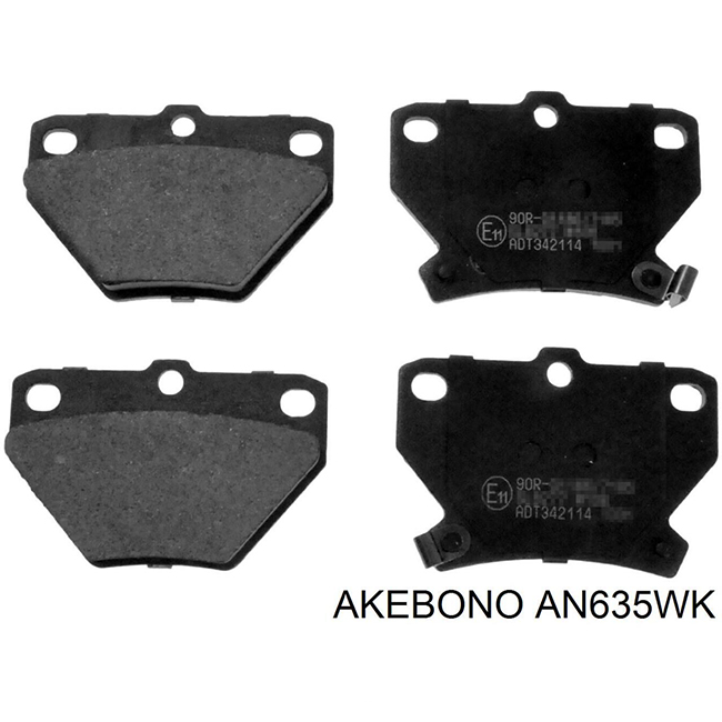 КОЛОДКИ ТОРМОЗНЫЕ ДИСКОВЫЕ AKEBONO AN635WK