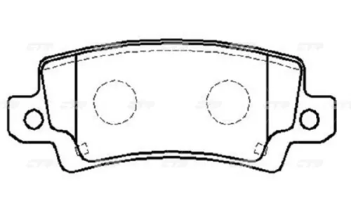 КОЛОДКИ ТОРМОЗНЫЕ ДИСКОВЫЕ CTR GK1098