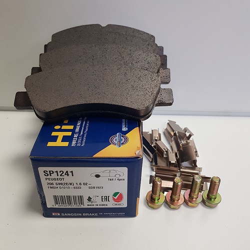 КОЛОДКИ ТОРМОЗНЫЕ ДИСКОВЫЕ SANGSIN BRAKE SP1241