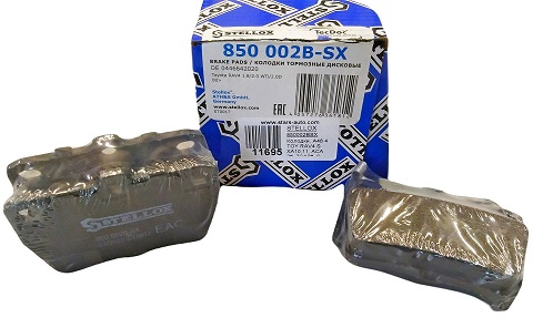 КОЛОДКИ ТОРМОЗНЫЕ ДИСКОВЫЕ STELLOX 850002BSX