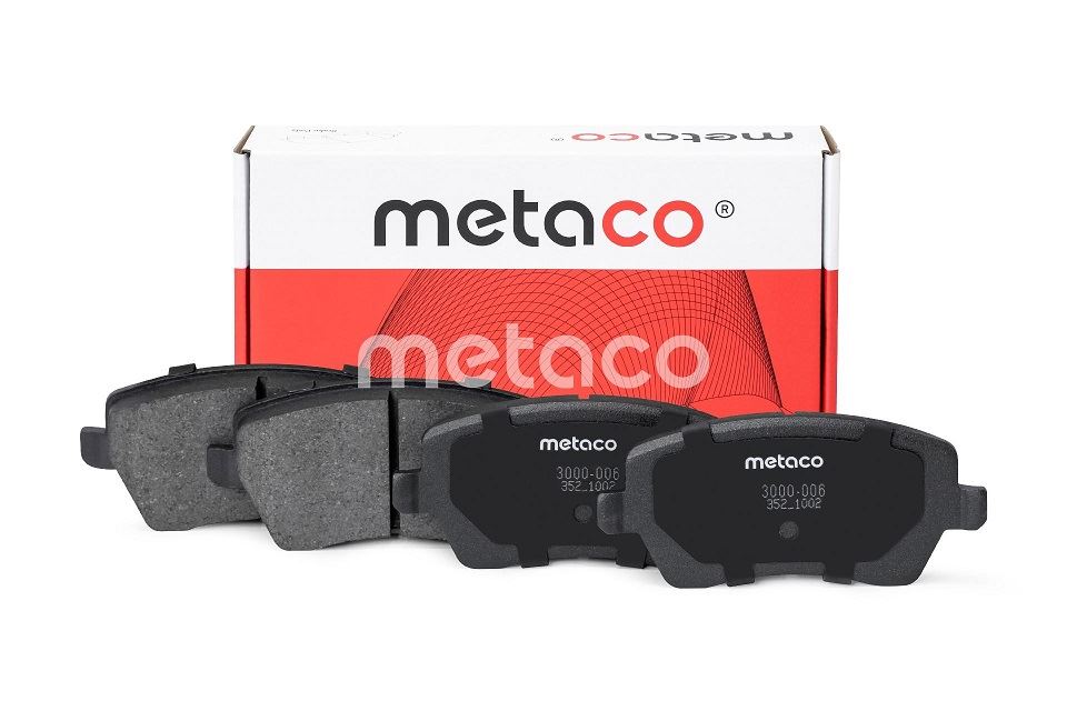 КОЛОДКИ ТОРМОЗНЫЕ ДИСКОВЫЕ METACO 3000006