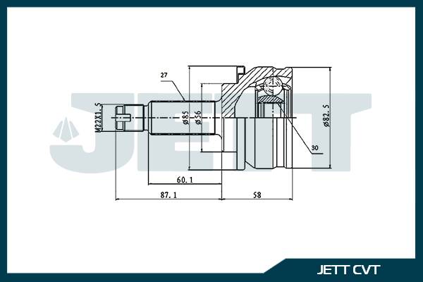 ШРУС ВНЕШНИЙ (НАРУЖНИЙ) JETT V416039