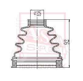 ПЫЛЬНИК ПРИВОДА ASVA ASBTINR51