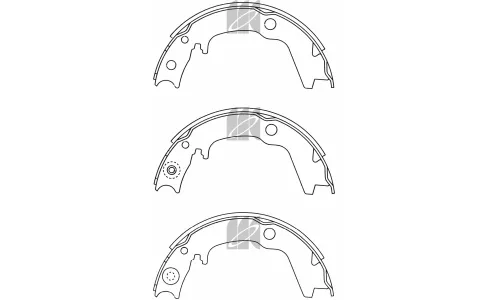 КОЛОДКИ ТОРМОЗНЫЕ БАРАБАННЫЕ KASHIYAMA K6704