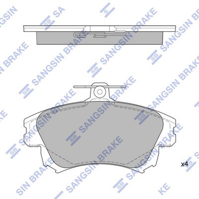 КОЛОДКИ ТОРМОЗНЫЕ ДИСКОВЫЕ SANGSIN BRAKE SP1531