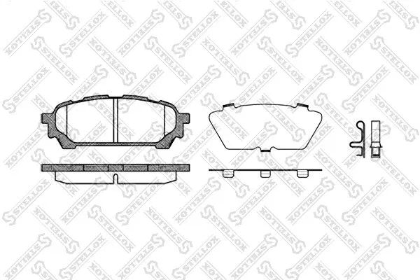 КОЛОДКИ ТОРМОЗНЫЕ ДИСКОВЫЕ STELLOX 1187001SX