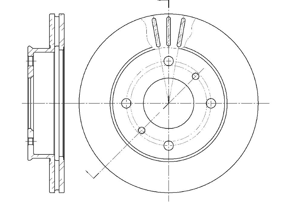ДИСК ТОРМОЗНОЙ G-BRAKE GR02504