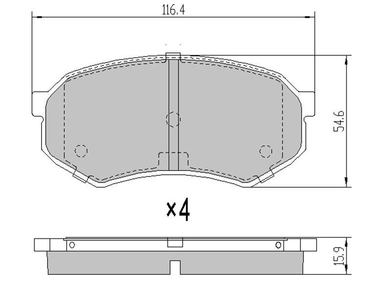КОЛОДКИ ТОРМОЗНЫЕ ДИСКОВЫЕ SAT ST0446522060