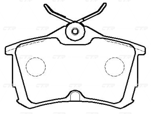 КОЛОДКИ ТОРМОЗНЫЕ ДИСКОВЫЕ CTR GK0380