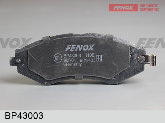 КОЛОДКИ ТОРМОЗНЫЕ ДИСКОВЫЕ FENOX BP43003