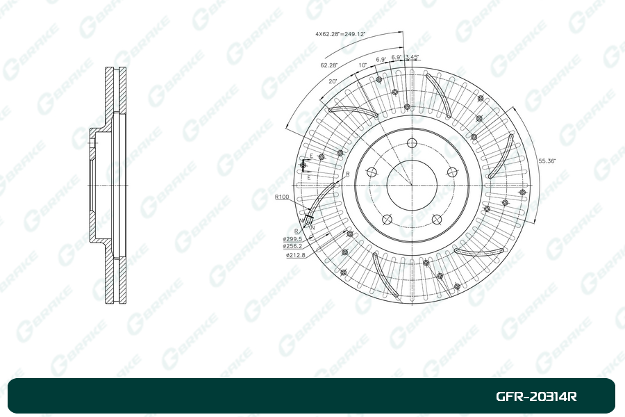 ДИСК ТОРМОЗНОЙ G-BRAKE GFR20314R