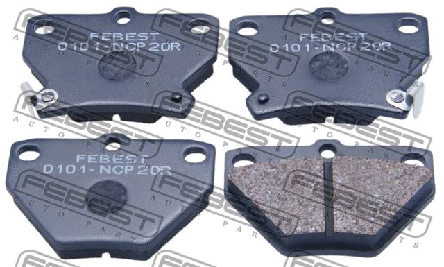 КОЛОДКИ ТОРМОЗНЫЕ ДИСКОВЫЕ FEBEST 0101NCP20R