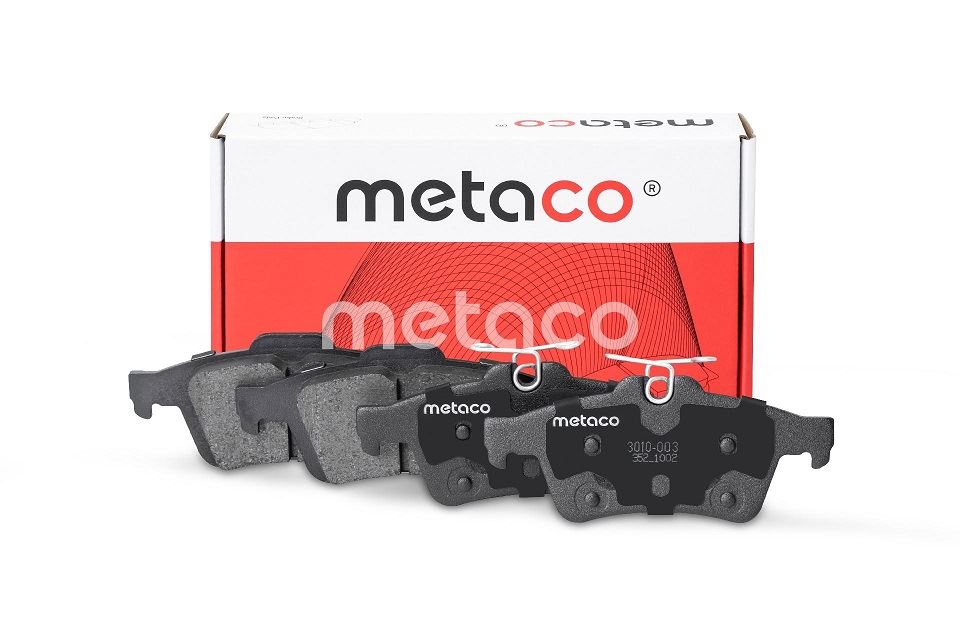 КОЛОДКИ ТОРМОЗНЫЕ ДИСКОВЫЕ METACO 3010003