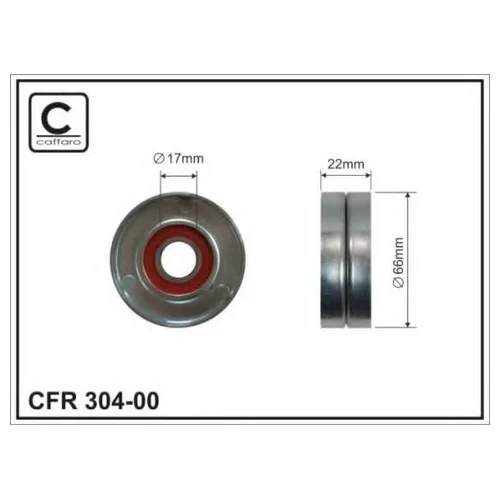 РОЛИК ПРИВОДНОГО РЕМНЯ ОБВОДНОЙ CAFFARO 30400