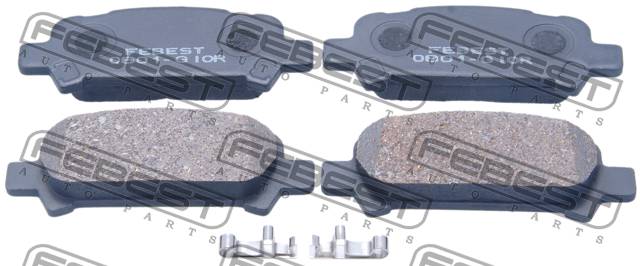 КОЛОДКИ ТОРМОЗНЫЕ ДИСКОВЫЕ FEBEST 0801G10R