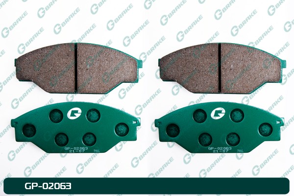 КОЛОДКИ ТОРМОЗНЫЕ ДИСКОВЫЕ G-BRAKE GP02063