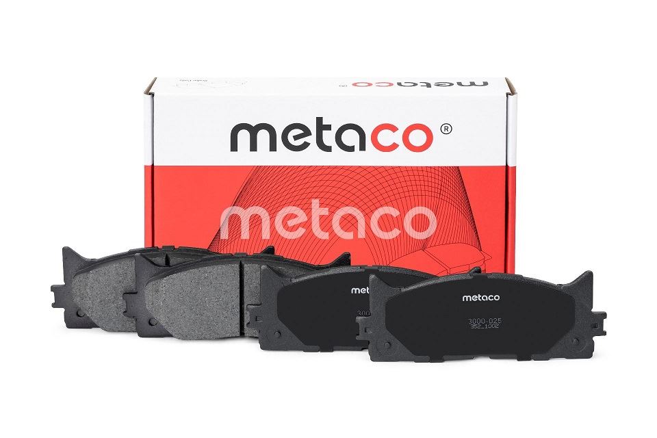 КОЛОДКИ ТОРМОЗНЫЕ ДИСКОВЫЕ METACO 3000025