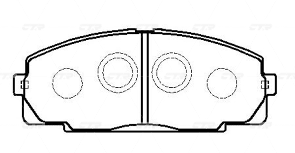 КОЛОДКИ ТОРМОЗНЫЕ ДИСКОВЫЕ CTR GK1053