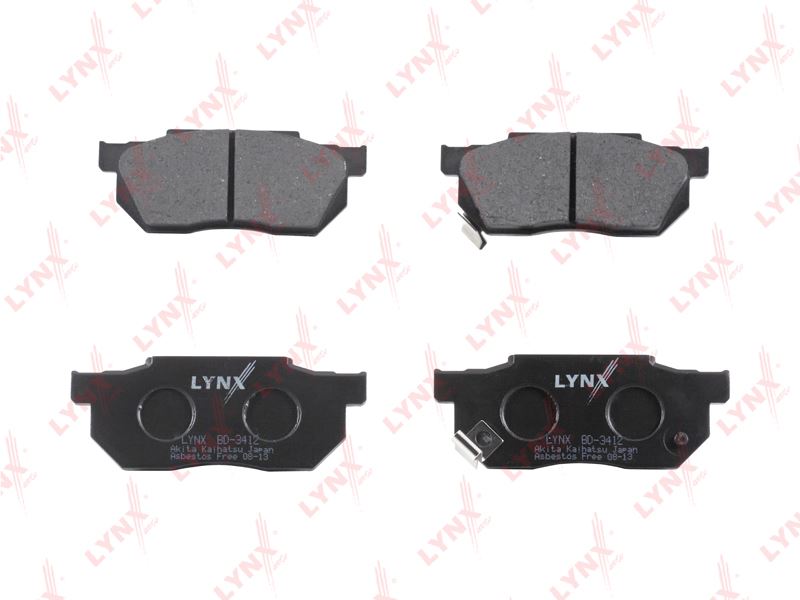 КОЛОДКИ ТОРМОЗНЫЕ ДИСКОВЫЕ LYNXauto BD3412