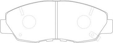 КОЛОДКИ ТОРМОЗНЫЕ ДИСКОВЫЕ HONDA 45022S9A000