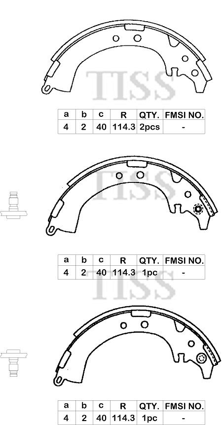 КОЛОДКИ ТОРМОЗНЫЕ БАРАБАННЫЕ PARAUT T283115