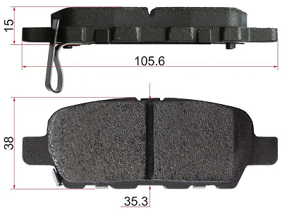 КОЛОДКИ ТОРМОЗНЫЕ ДИСКОВЫЕ HOSU HSBR0009