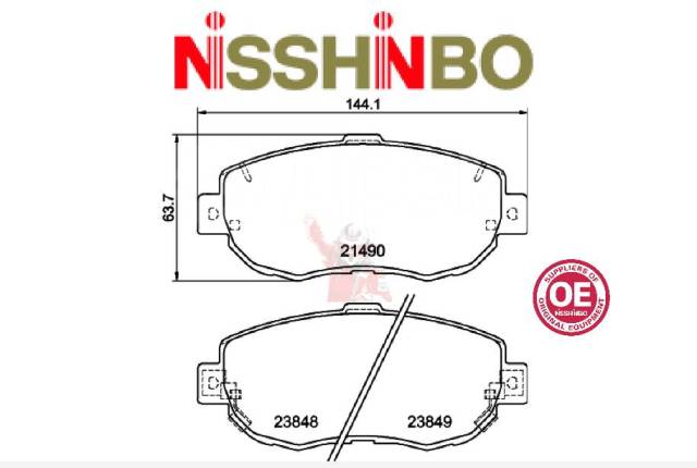 КОЛОДКИ ТОРМОЗНЫЕ ДИСКОВЫЕ NISSHINBO NP1073