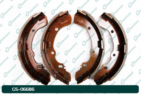 КОЛОДКИ ТОРМОЗНЫЕ БАРАБАННЫЕ G-BRAKE GS06686