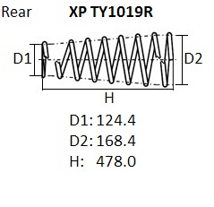 ПРУЖИНА ПОДВЕСКИ NHK XPTY1019R