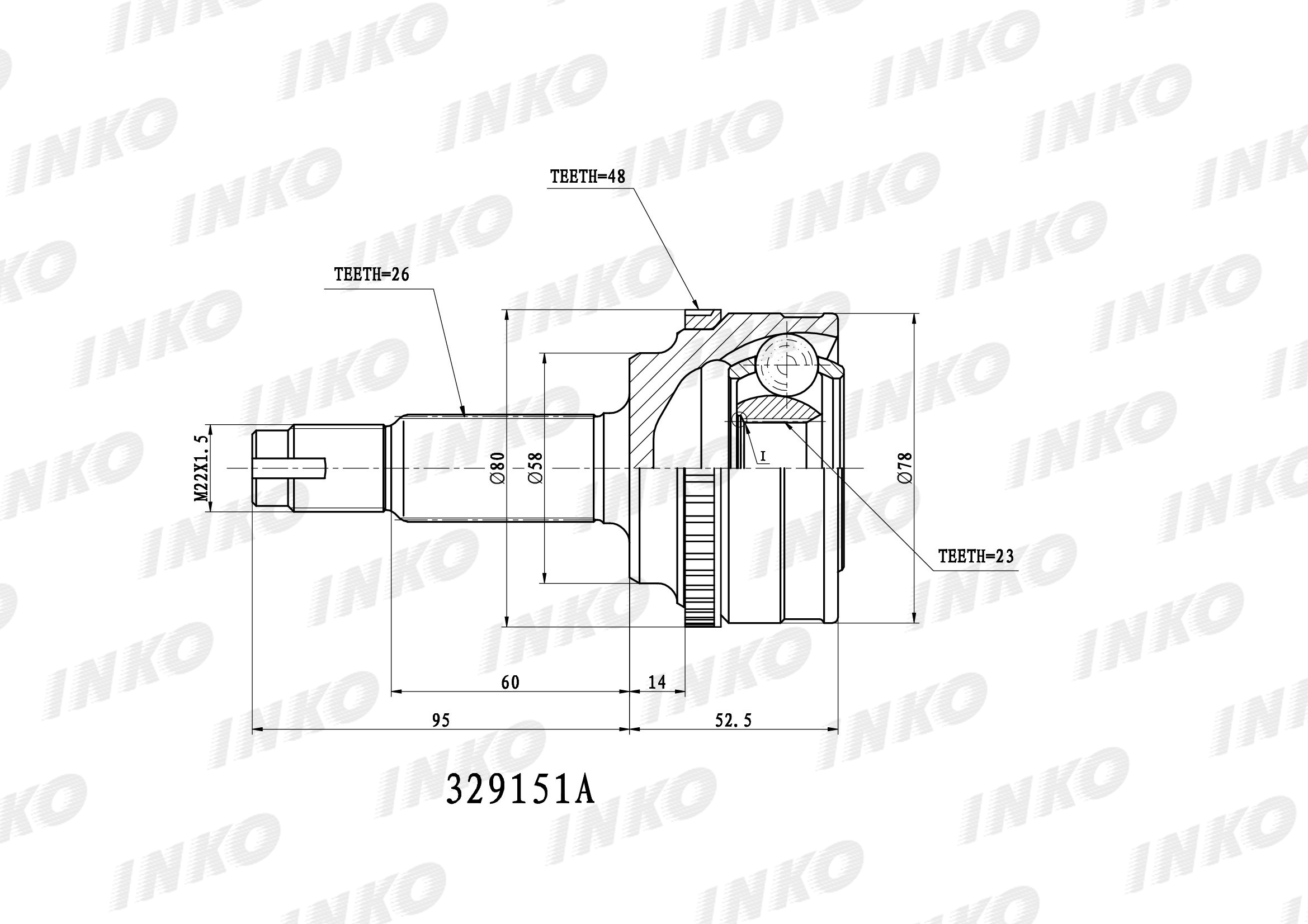 ШРУС INKO 329151A