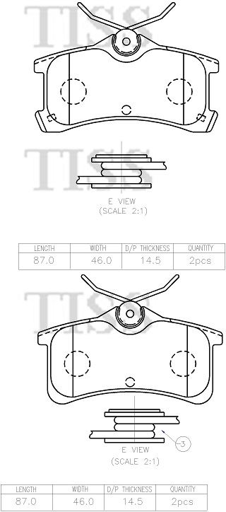 КОЛОДКИ ТОРМОЗНЫЕ ДИСКОВЫЕ PARAUT T282283