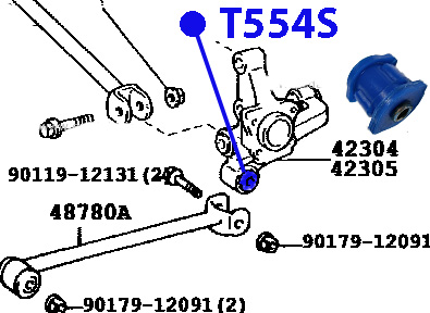 САЙЛЕНТБЛОК ЦАПФЫ ФОРТУНА T554S